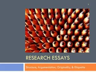 Research Essays
