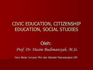 civic education citizenship education social studies