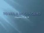 To Kill a Mockingbird - slide 1