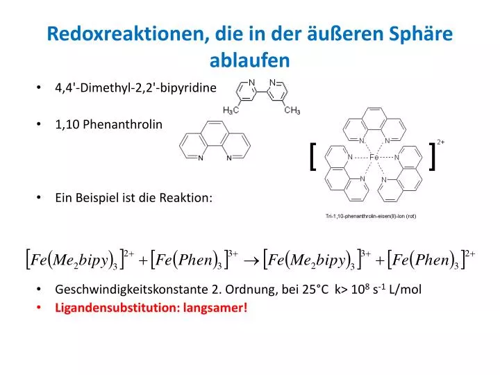 redoxreaktionen die in der u eren sph re ablaufen