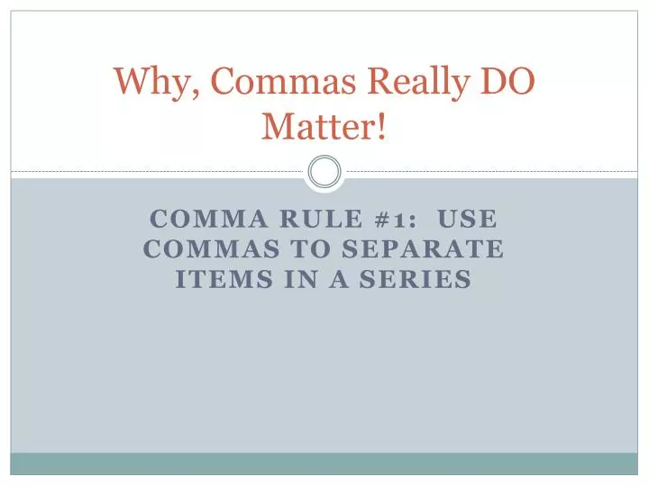 why commas really do matter