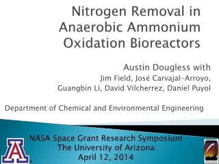 Nitrogen Removal in Anaerobic Ammonium Oxidation Bioreactors