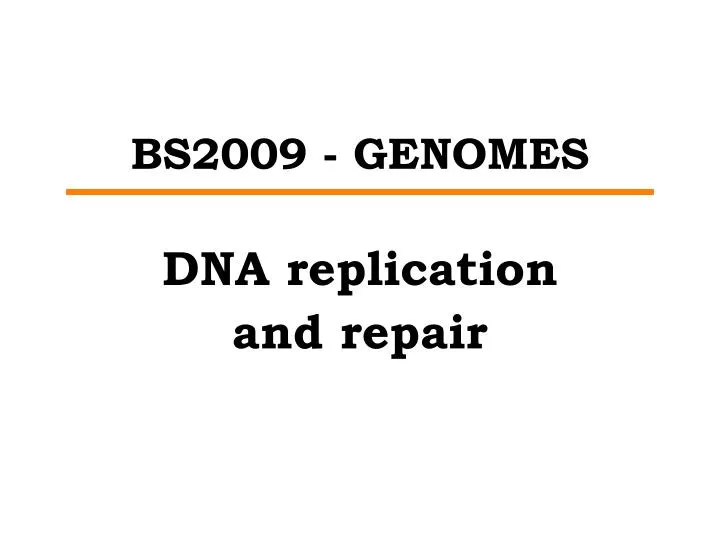 bs2009 genomes