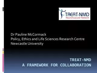 TREAT-NMD A framework for collaboration