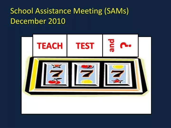 school assistance meeting sams december 2010