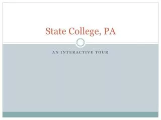 State College, PA