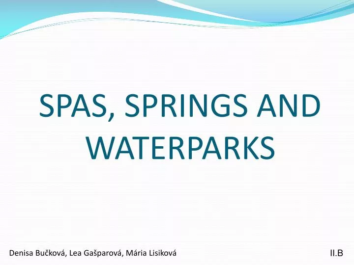 spas springs and waterparks