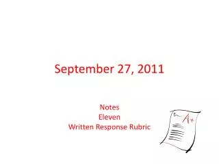 september 27 2011