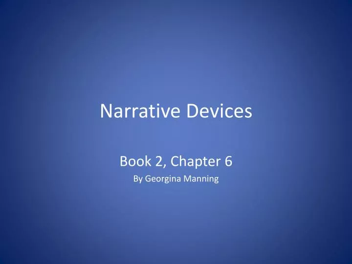 narrative devices
