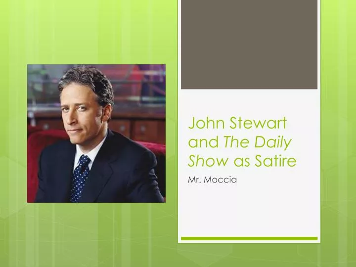 john stewart and the daily show as satire