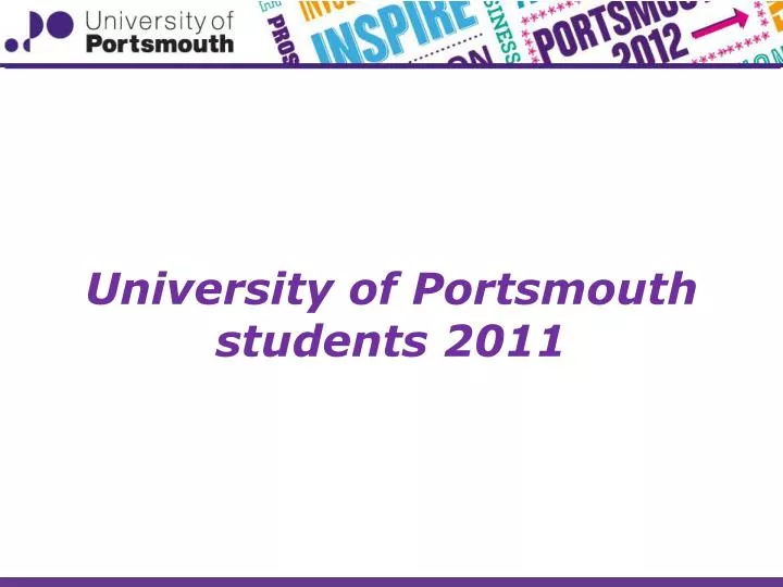 university of portsmouth students 2011