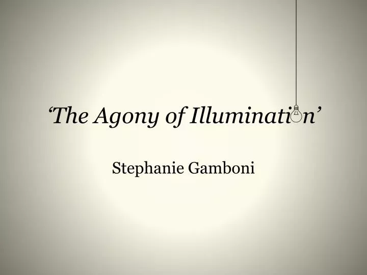 the agony of illuminati n