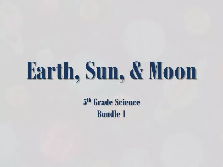 earth sun moon