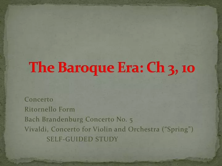 the baroque era ch 3 10