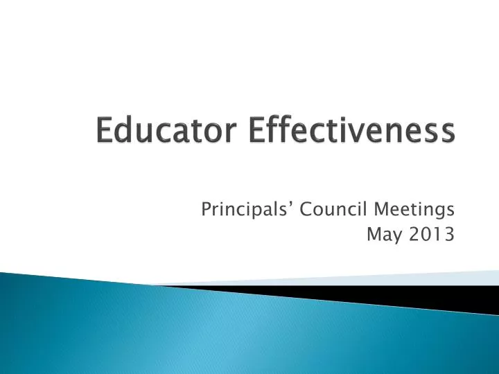 educator effectiveness