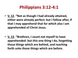 Philippians 3:12-4:1