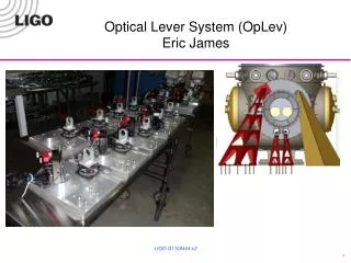 Optical Lever System ( OpLev ) Eric James