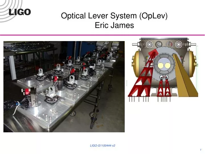 optical lever system oplev eric james