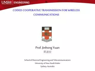 CODED COOPERATIVE TRANSMISSION FOR WIRELESS COMMUNICATIONS