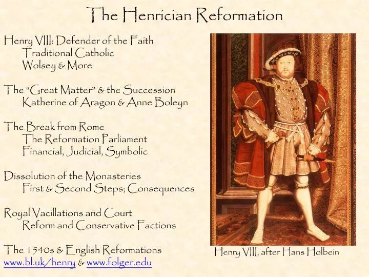 the henrician reformation