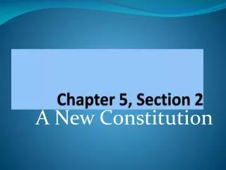 Chapter 5, Section 2