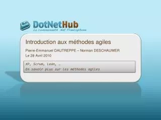 introduction aux m thodes agiles