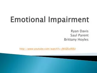 Emotional Impairment