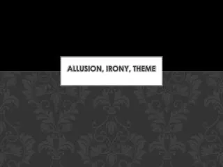 allusion irony theme