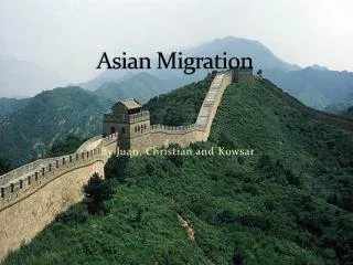 Asian Migration