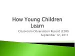 How Young Children Learn - slide 1