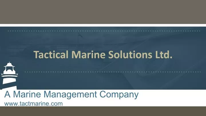 tactical marine solutions ltd