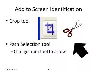 Add to Screen Identification