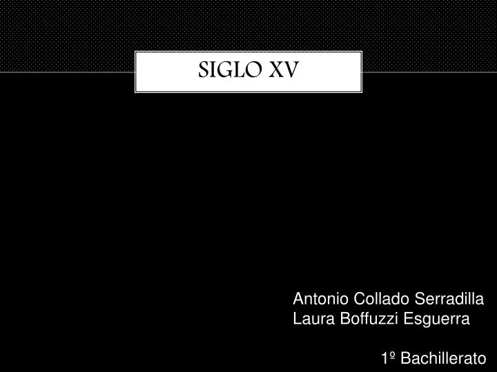 siglo xv