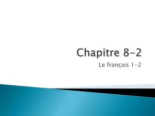 Chapitre 8-2