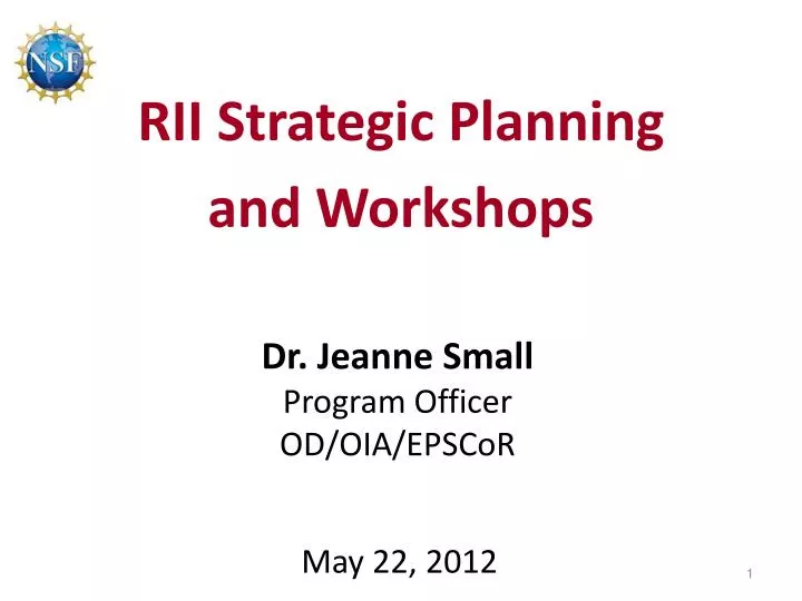 rii strategic planning and workshops