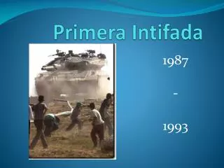 primera intifada