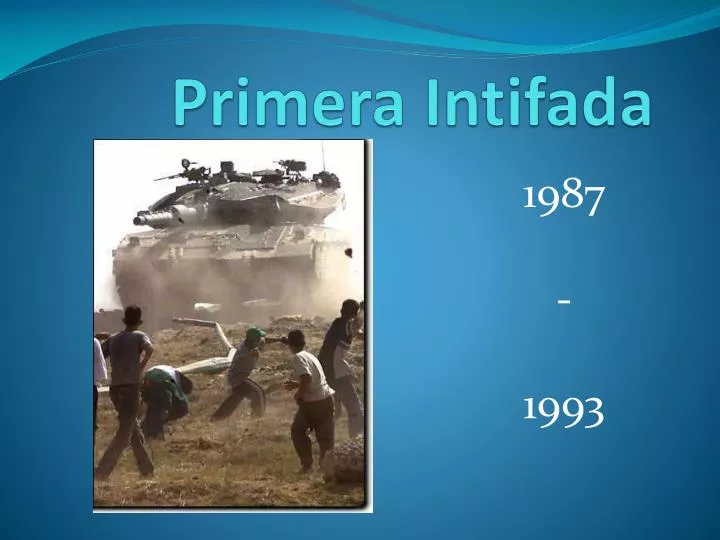 primera intifada