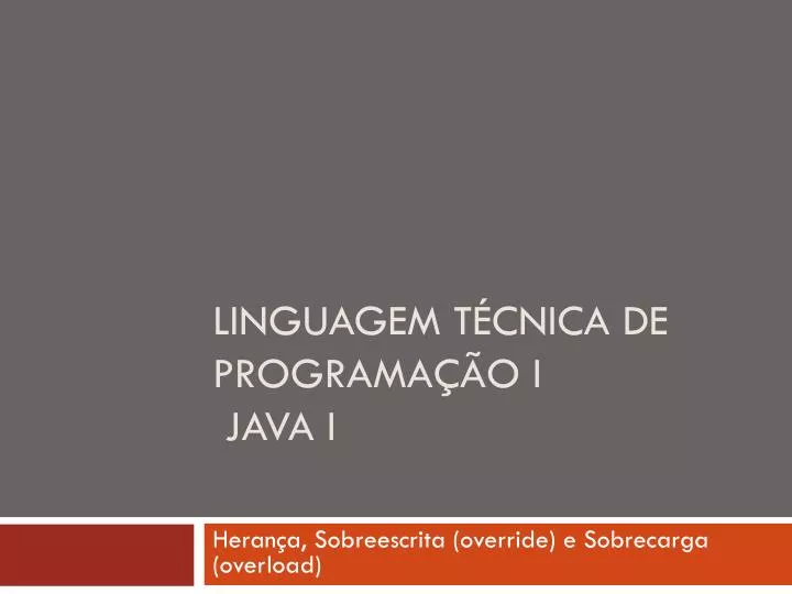 linguagem t cnica de programa o i java i