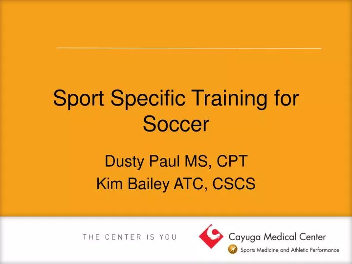 sport specific training for soccer