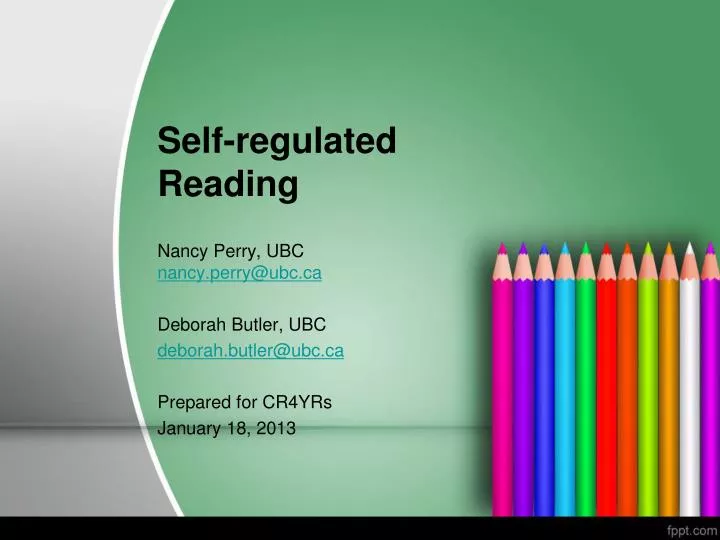 self regulated reading