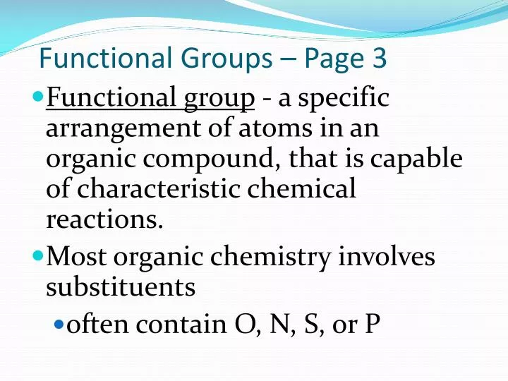 functional groups page 3