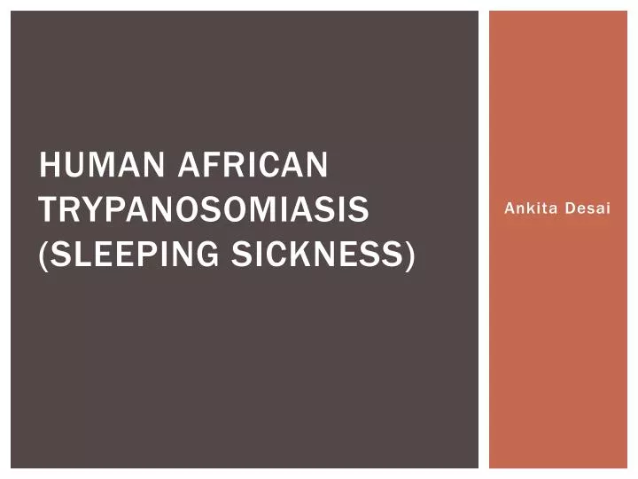 human african trypanosomiasis sleeping sickness