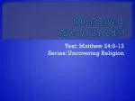 Once Saved, Always Saved?? - slide 1