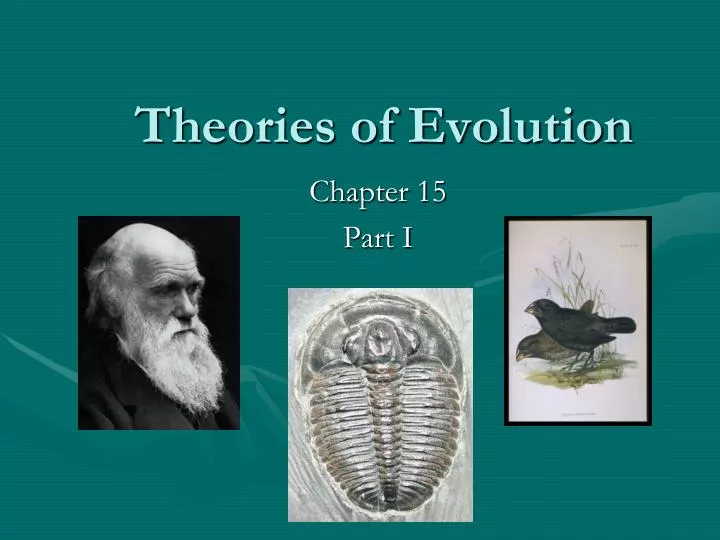theories of evolution