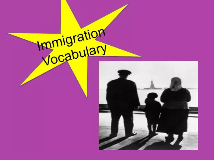 immigration vocabulary