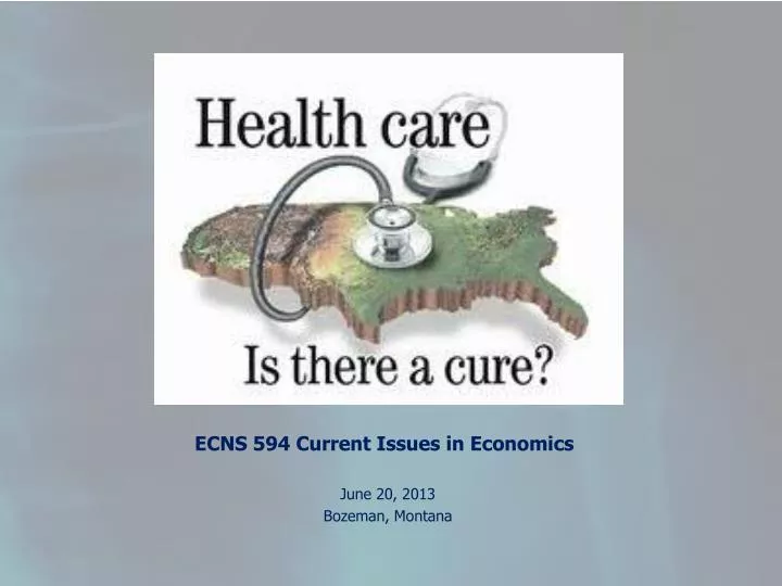 ecns 594 current issues in economics