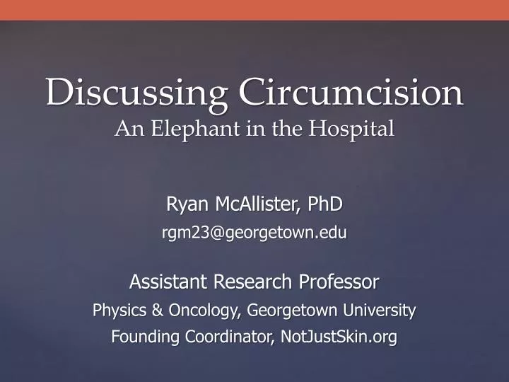 discussing circumcision an elephant in the hospital