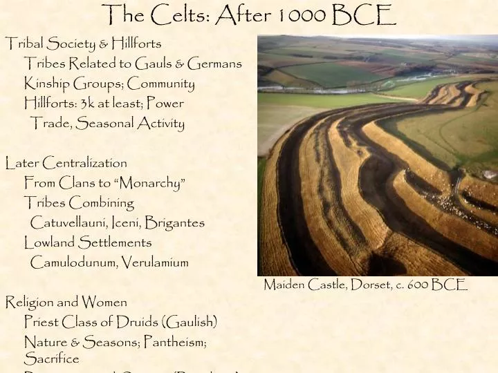 the celts after 1000 bce