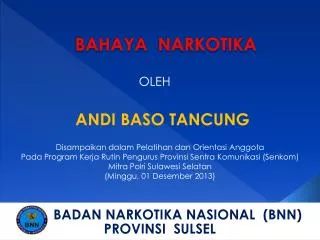 bahaya narkotika