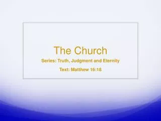 the church